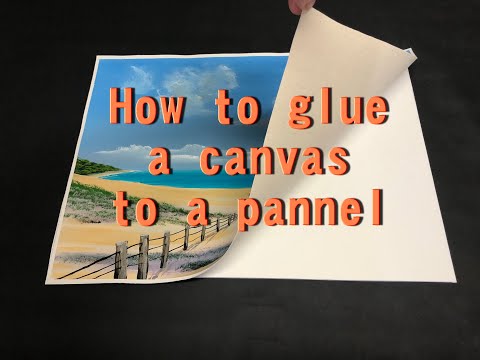 #383 How to glue a canvas to a panel board / Ianapolis