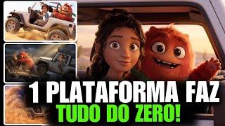 O MELHOR método para criar VÍDEOS ANIMADOS e ganhar dinheiro (uma HISTÓRIIA 3D Estilo Pixar )