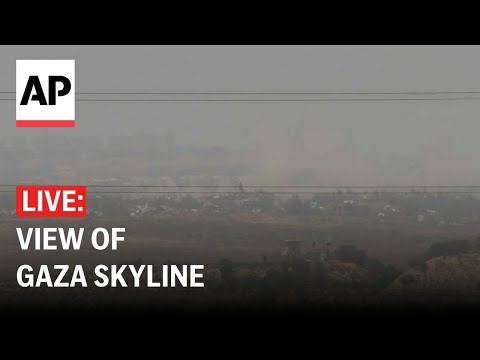 LIVE: View of Gaza skyline after Israeli strikes shattered ceasefire with Hamas