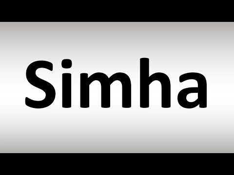 How to Pronounce Simha