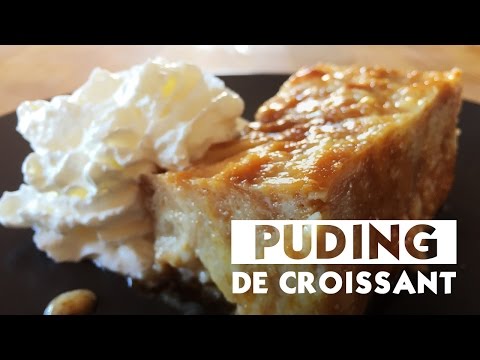 Puding de croissants caseros