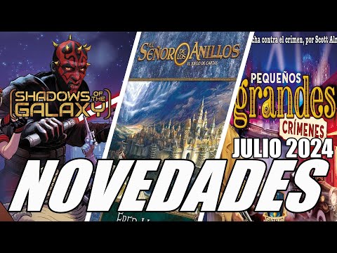 JUEGOS de mesa NOVEDADES de JULIO 2024