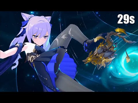 C1 Keqing Aggravate vs Floor 12 Golden Wolflord in 29s | 3.3 Spiral Abyss