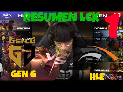 LCK  2023 | 1ERA PARTIDA GEN vs HLE 👊 PEANUT SEJUANI ASISTIENDO DESDE LA JG 😎| RESUMEN LOL