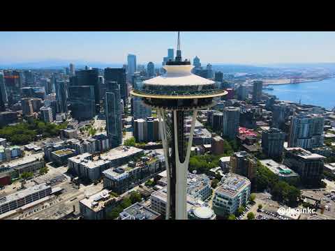 4k Drone Video of Seattle Washington