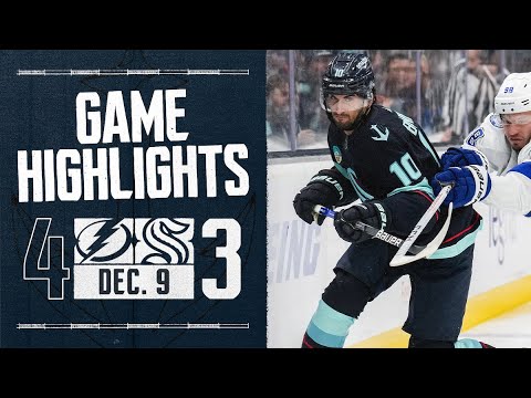 Tampa Bay Lightning vs. Seattle Kraken | 12/09 Game Highlights