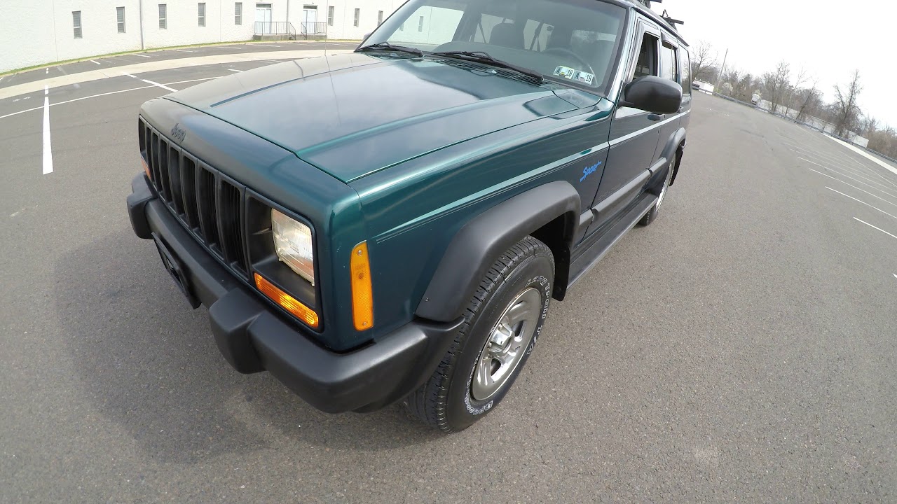 4K Review 1997 Jeep Cherokee Sport 4WD Virtual Test-Drive ...
