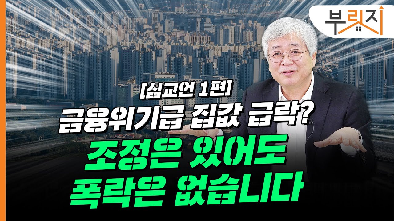 [부릿지TALK] 금융위기급 급락? 조정은 가능하지만 폭락은... | 심교언 건국대 부동산학과 교수