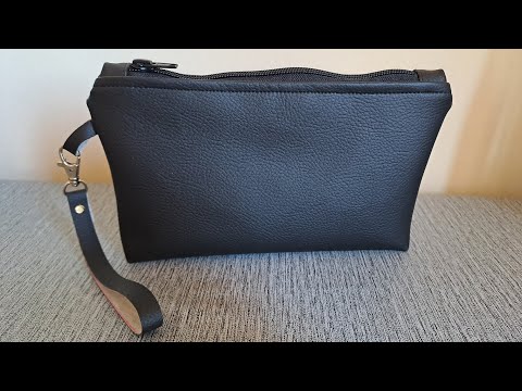 pochette in ecopelle tutorial cucito