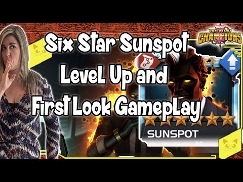 Six Star Sunspot Level Up and Gameplay | Marvel Contest of Champions
