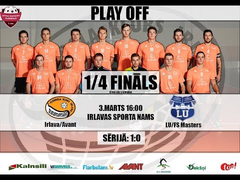 Highlights: Irlava/Avant - LU/FS Masters (florbols, 1.līga, 1/4 fināla otrā spēle)