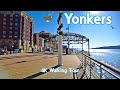 Yonkers City Of Seven Hills Waterfront In NY 4K Walking Tour