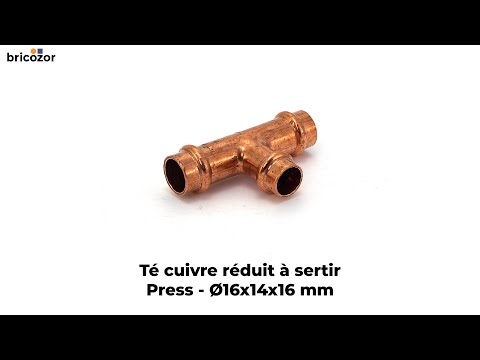 Té cuivre réduit à sertir - 16 mm - Press CONEX BANNINGER