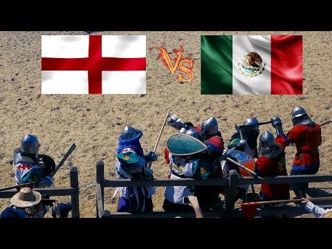 10 x 10 - Buhurt - Medieval Combat - England vs Mexico [1/4]
