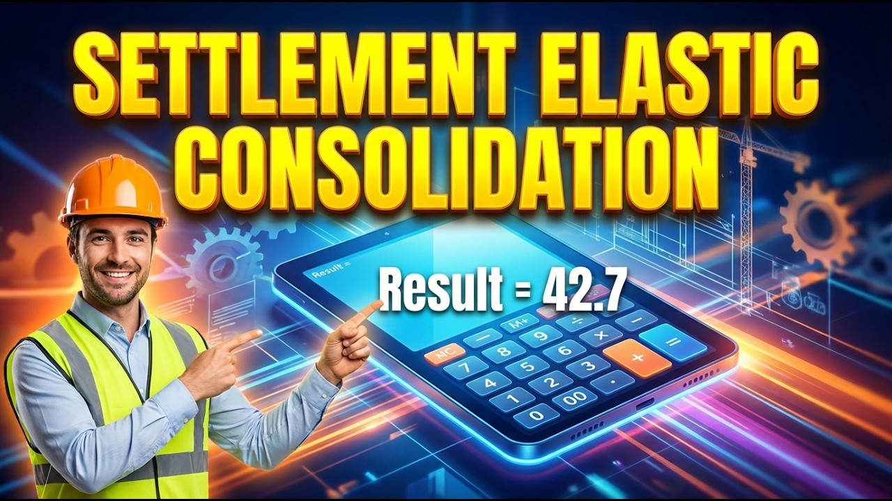 Settlement Elastic Consolidation Interactive Calculator