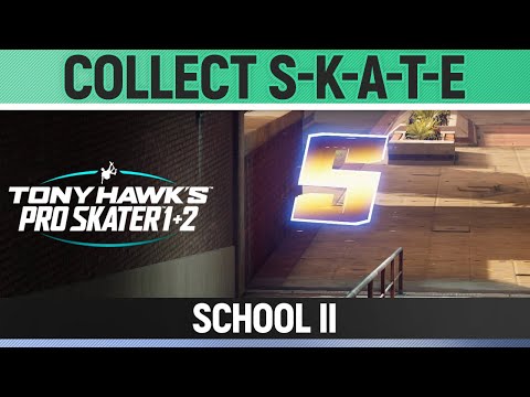 Tony Hawk's Pro Skater 1+2 - School II - Collect S-K-A-T-E