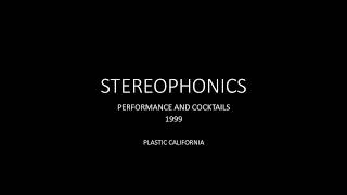 STEREOPHONICS Plastic California (audio)