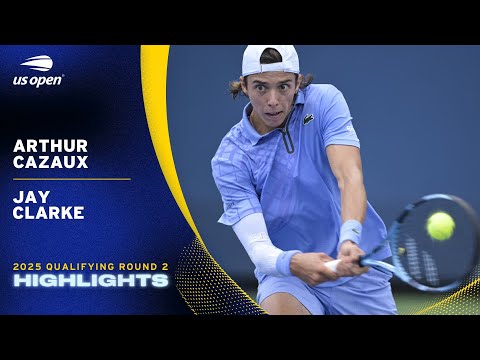 Arthur Cazaux vs. Jay Clarke Highlights | 2025 US Open Qualifying Round 2