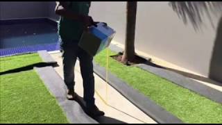 Como instalar grama sintética em local com piso
