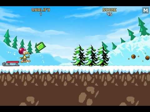RAT ON A SNOWBOARD - iDevice promo [Donut Games] - YouTube