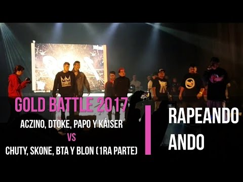 Aczino, Dtoke, Papo y Kaiser VS Chuty, Skone, BTA y Blon (1ra Parte) | Rapeando Ando