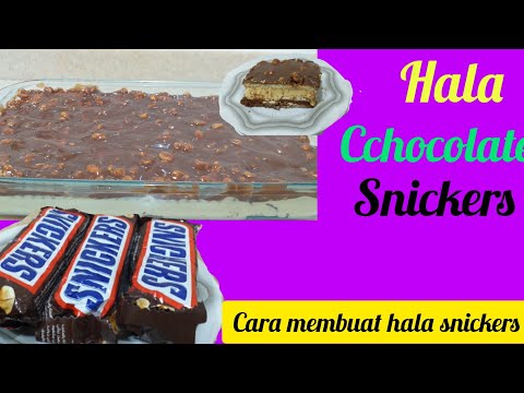 cara membuat hala snickers || حلى السنكرز || hala chocolate snickers @MmhReni