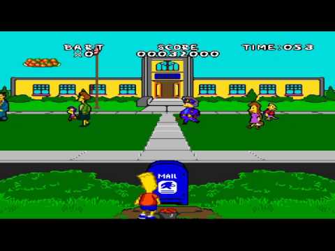 The Simpsons : Virtual Bart Megadrive