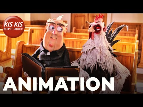 Funny CG animation about a priest losing his faith | "I, Barnabe" - by Jean-François Lévesque