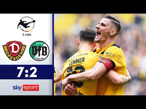 9-Tore-Spektakel in Dresden!! | Dynamo Dresden - VfB Lübeck | Highlights - 3. Liga 2023/24