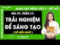 Vở bài tập Tiếng Việt lớp 5 Bài 19: Trải nghiệm để sáng tạo