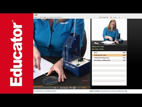 Melting Point Determination | Organic Chemistry Lab