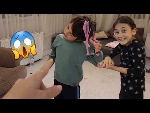 Eylül Poyraz'a Kışkırtma Yaptı Gizlice Saçına Slime Yapıştırdı | fun kids video