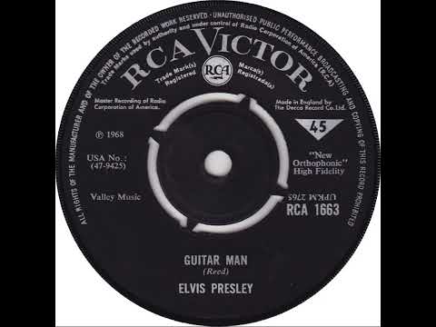 UK New Entry 1968 (37) Elvis Presley - Guitar Man