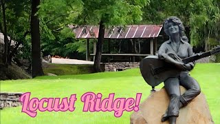 DOLLY PARTON Childhood Home FAMILY CEMETERY &amp; Statue | Locust Ridge