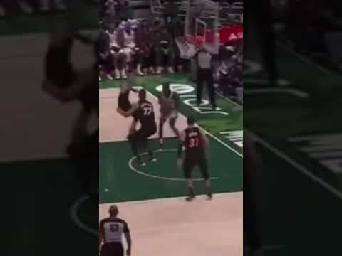 Thanasis Antetokounmpo dunks on Omer Yurtseven #shorts