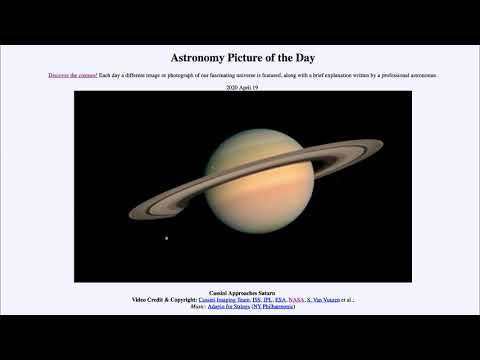 2020 April 19 - Cassini Approaches Saturn