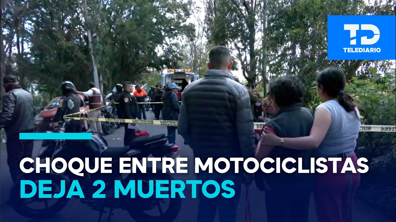 Choque entre motos deja 2 muertos sobre la calzada Tláhuac-Chalco; iban en sentido contrario