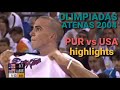 PUR vs USA Highlights Olimpiadas 2004 - El Día Que Carlos Arroyo Se Convirtió En Leyenda.