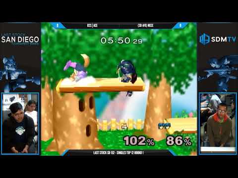 LSSD 152 - Mixx (Marth) vs. B2S | Ace (Fox) - SSBM Top 12 WR1 - Smash Melee