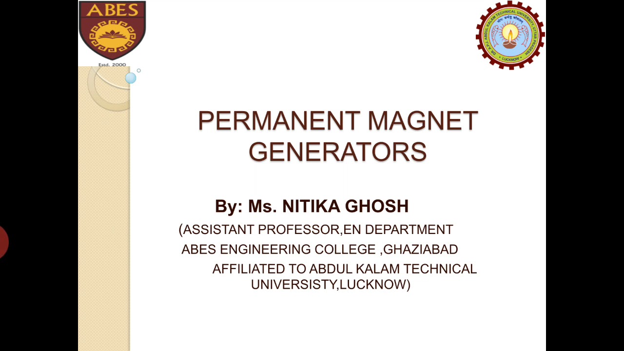 Permanent magnet generators