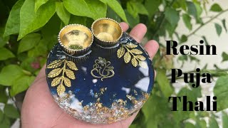 How to make Resin Puja Thali | Tilak Thali Specially for Rakhi |  @resinartandcraftstore ​