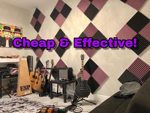 Making Acoustic Panels On A Budget | DIY Acoustic Panels Cheap | NO MORE ECHO!!!
