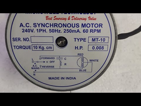 Microwell technology 60 rpm 3kg cm ac synchronous motor,240v...