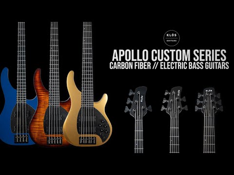 Apollo IV, V, VI Custom Series - Carbon Fiber Bass Guitars