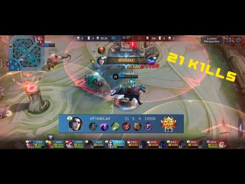 Hyper Leomord | Maniac | 21 Kills | #freaklad #mlbb #mobilelegends