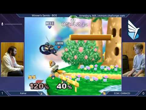 MMOM156 SSBM - Kalvar (Marth) vs. GWM420 (Fox) - Melee WSF
