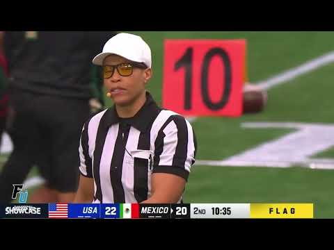 Flag Football Team #1 USA vs #3 MEXICO at the NFL Flag Football Showcase! Flagged Up Recap