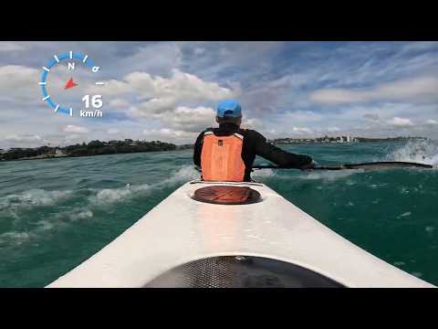 Upwind & downwind paddle #surfski 