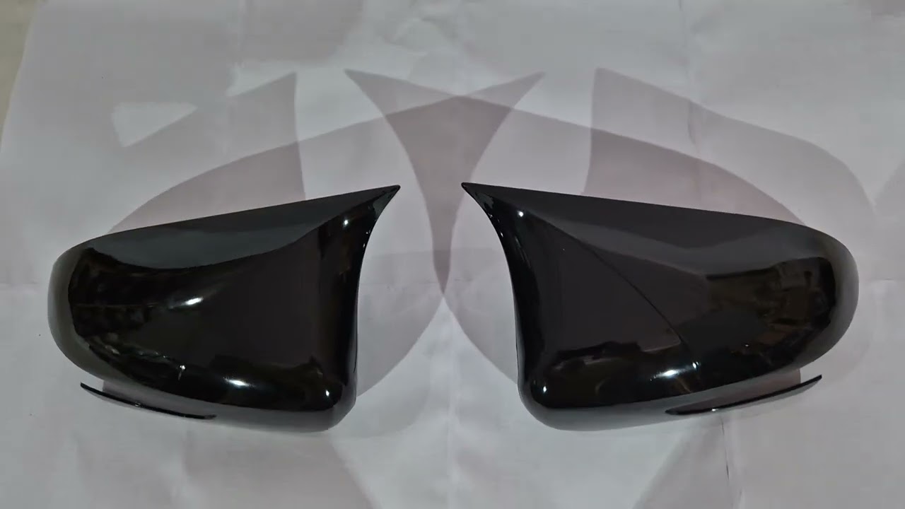 Накладки на дзеркала BMW-Style (З поворотом, 2 шт) Video 1