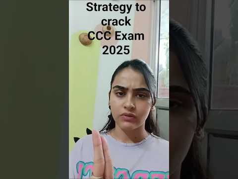 How to prepare for NIELIT CCC EXAM 2025?  #cccexam2025 #examstrategy #nielit #cccexampreparation